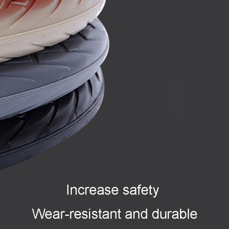For 36cm-40cm Diameter Steering Wheel Car Silicone Protective Cover Wear Resistant Non-Slip Tire Pattern Driving Grip Sleeve(Black)