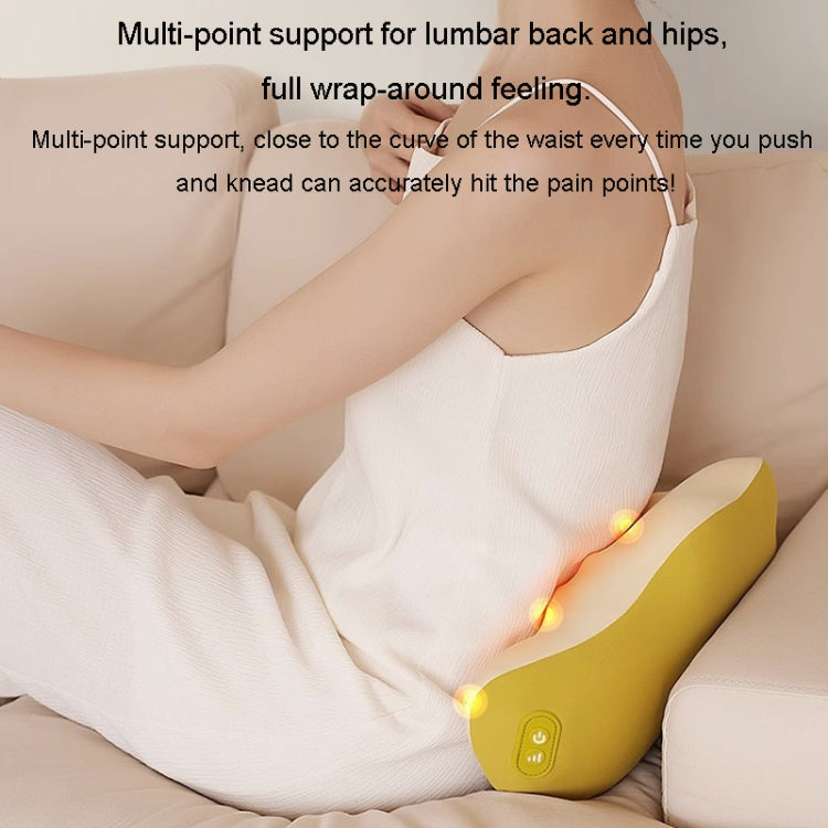 Multi-Function Lumbar Massager Car Cervical Hot Waist Massage Pillow, Specification: Plug-in Model Yellow - free shipping - PMC TechLife - Order now!