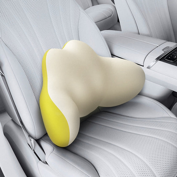 Multi-Function Lumbar Massager Car Cervical Hot Waist Massage Pillow, Specification: Charging Model Gray