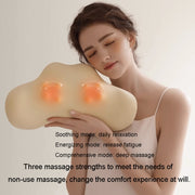 Multi-Function Lumbar Massager Car Cervical Hot Waist Massage Pillow, Specification: Charging Model Gray