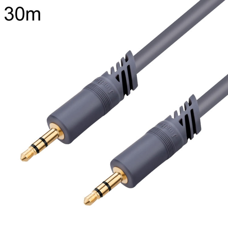 JINGHUA A240 3.5mm Male To Male Audio Cable Cell Phone Car Stereo Microphone Connection Wire, Size: 30m(Gray) - Microphone Audio Cable & Connector by JINGHUA | Online Shopping South Africa | PMC TechLife | Buy Now Pay Later Mobicred