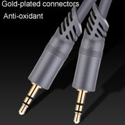 JINGHUA A240 3.5mm Male To Male Audio Cable Cell Phone Car Stereo Microphone Connection Wire, Size: 30m(Gray)