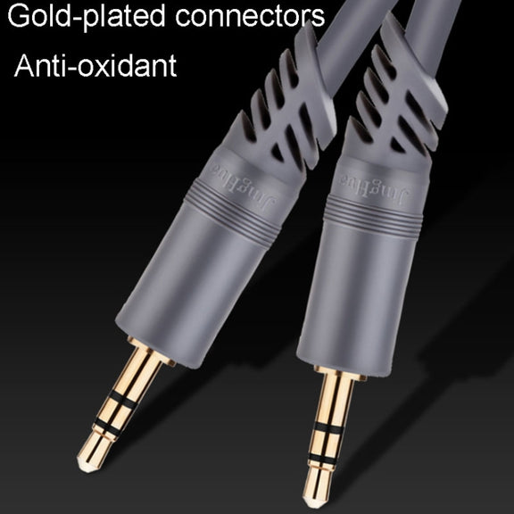 JINGHUA A240 3.5mm Male To Male Audio Cable Cell Phone Car Stereo Microphone Connection Wire, Size: 30m(Gray)