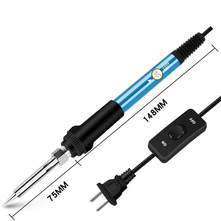 19 in 1 60W Adjustable Temperature Soldering Iron Multimeter Tool Set, Color: Blue EU Plug - free shipping - PMC Jewellery - Order now!