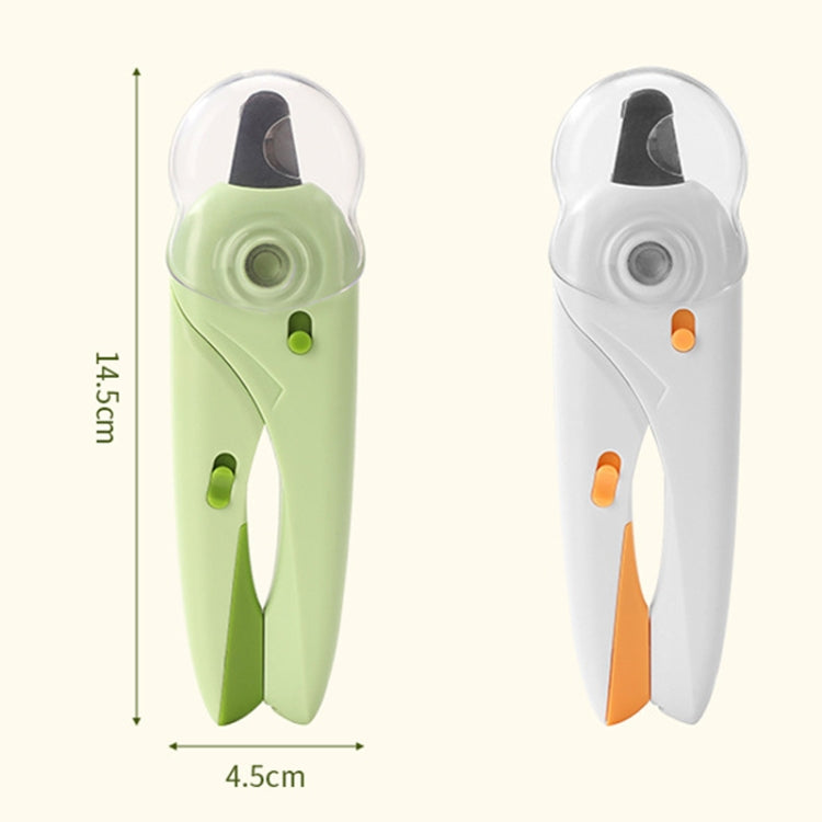 LED Pet Nail Clippers Dog and Cat Nail Clippers with Nail Polisher(Green) - Fingernail Trimmers by PMC TechLife | Online Shopping South Africa | PMC TechLife