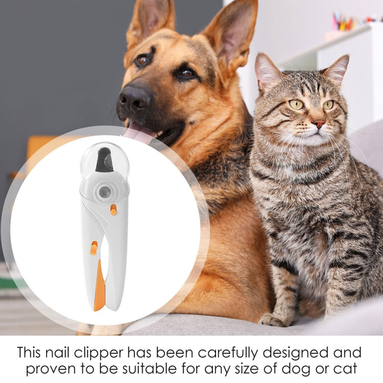 LED Pet Nail Clippers Dog and Cat Nail Clippers with Nail Polisher(Green) - Fingernail Trimmers by PMC TechLife | Online Shopping South Africa | PMC TechLife