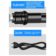 10pcs/ Set 80W Internal Heating Welding Digital Display Soldering Iron Temperature Adjustment Set, Model: Red US Plug