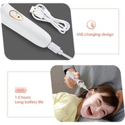 Luminous Upgraded LED Electric Ear Scoop Children Ear Cleaning Tool Set(Black Gray)