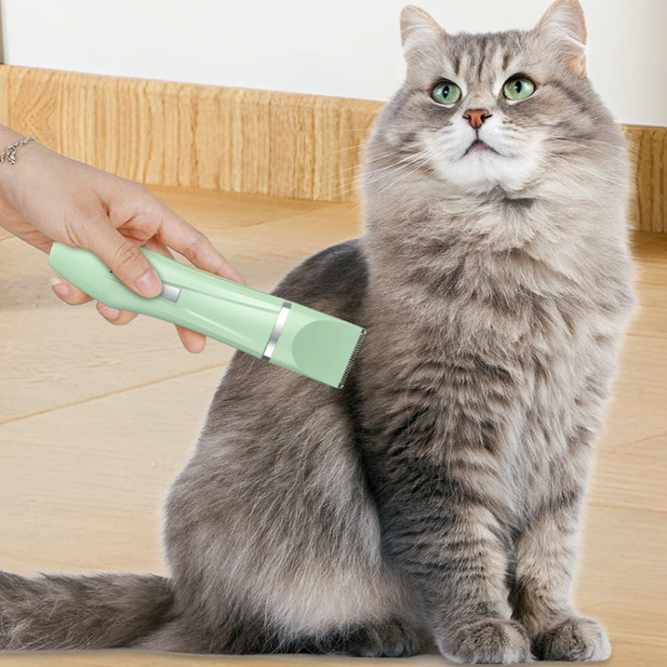 Multifunctional Pet Electric Shaver Cat And Dog Hair Clipper, Color: 2-in-1 White