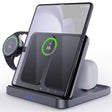 3 In 1 Wireless Charger For Samsung Galaxy Z Fold Mobile Phone Earphones & Smart Watches(Black) - Wireless Charger by PMC TechLife | Online Shopping South Africa | PMC TechLife | Buy Now Pay Later Mobicred