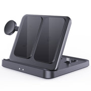 3 In 1 Wireless Charger For Samsung Galaxy Z Fold Mobile Phone Earphones & Smart Watches(Black)