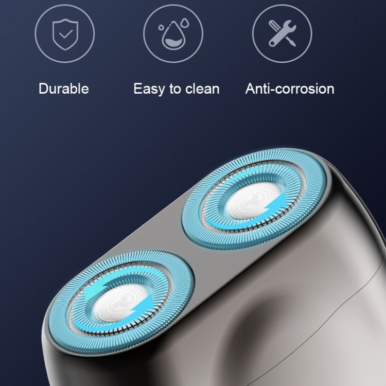 Double-head Mini Magnetic Shaver Portable Men Electric Shaver(Royal Blue) - Electric Shavers by PMC TechLife | Online Shopping South Africa | PMC TechLife | Buy Now Pay Later Mobicred