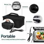 12V Food Warmers Electric Heater Lunch Box Container(Car Power Cord+US Plug)