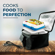 12V Food Warmers Electric Heater Lunch Box Container(Car Power Cord+US Plug)