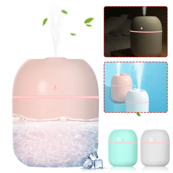 USB Plug-in Car Household Air Purification Water Drop Humidifier Large Capacity Sprayer(Green)