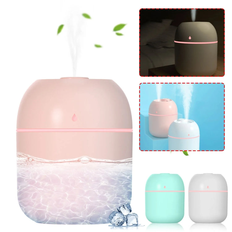 USB Plug-in Car Household Air Purification Water Drop Humidifier Large Capacity Sprayer(Green)