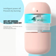 USB Plug-in Car Household Air Purification Water Drop Humidifier Large Capacity Sprayer(Green)