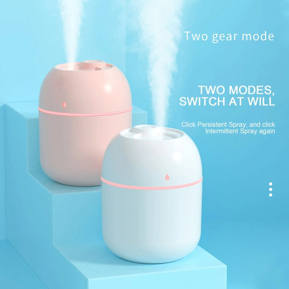 USB Plug-in Car Household Air Purification Water Drop Humidifier Large Capacity Sprayer(White)