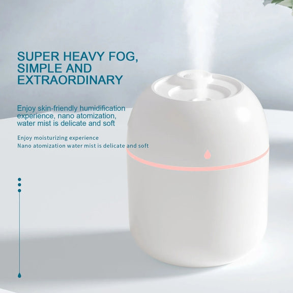 USB Plug-in Car Household Air Purification Water Drop Humidifier Large Capacity Sprayer(Green)
