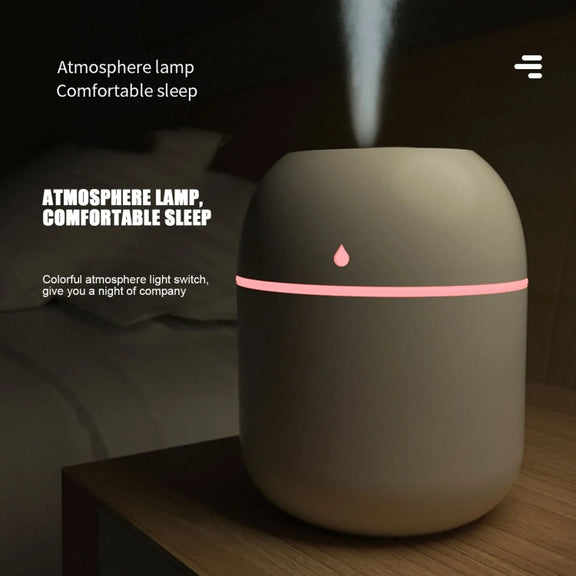 USB Plug-in Car Household Air Purification Water Drop Humidifier Large Capacity Sprayer(Green)