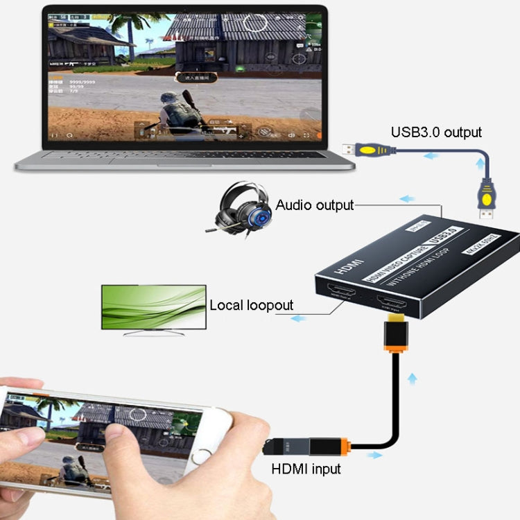 JINGHUA Z812 USB To HDMI Video Capture Card Live Game Recording Device - Video Capture Solutions by JINGHUA | Online Shopping South Africa | PMC TechLife | Buy Now Pay Later Mobicred
