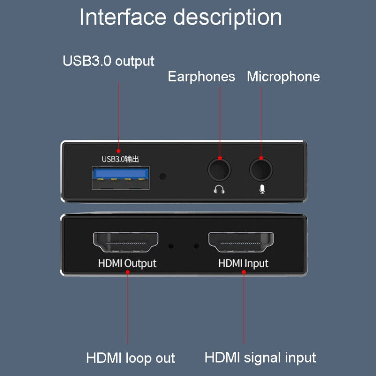 JINGHUA Z812 USB To HDMI Video Capture Card Live Game Recording Device - Video Capture Solutions by JINGHUA | Online Shopping South Africa | PMC TechLife | Buy Now Pay Later Mobicred