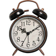 4.5 Inch Electroplated Metal Ring Bell Alarm Clock Quartz Clock With Night Light ?, Style: Black C - Novelty Clock by PMc TechLife | Online Shopping South Africa | PMc TechLife | Buy Now Pay Later Mobicred