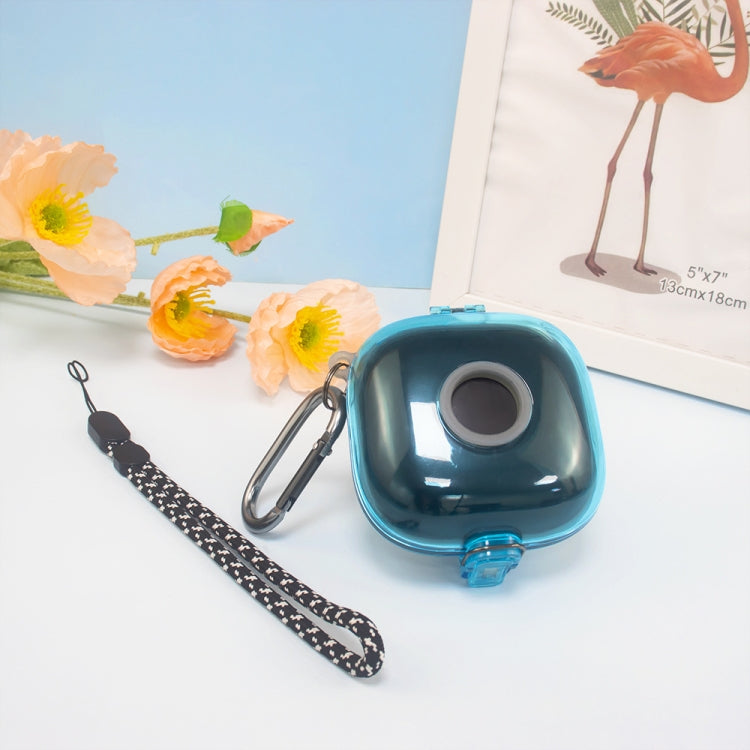 For Beats Fit Pro Transparent PC Hard Shell Earphone Protective Case with Lanyard(Transparent Blue) - Other Case by PMC Jewellery | Online Shopping South Africa | PMC Jewellery | Buy Now Pay Later Mobicred