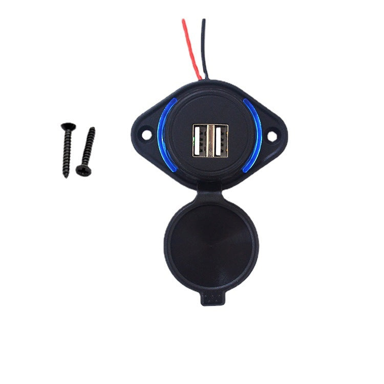 Dual USB 12V/24V Waterproof Modified Car Charger(UCC-310-2U 3.1A) - DIY Modified Charger by PMC TechLife | Online Shopping South Africa | PMC TechLife