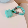 For AirPods 3 Dopamine Contrast Color Silicone Earphone Cover With Hand Strap(Green) - For AirPods 3 by PMC Jewellery | Online Shopping South Africa | PMC Jewellery | Buy Now Pay Later Mobicred