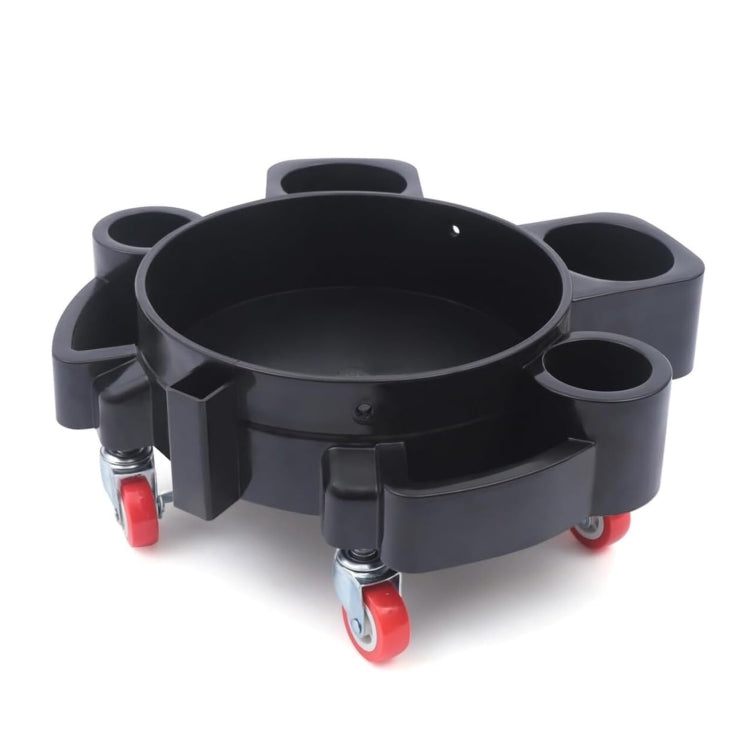 Multifunctional Cleaning Bucket Pulley Base Car Wash Mobile Stool(Black) - Car washing supplies by PMC TechLife | Online Shopping South Africa | PMC TechLife | Buy Now Pay Later Mobicred
