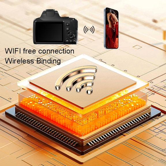 KOMERY W2 64MP 4K 3 Inch Screen 10X Optical Zoom+4X Digital Zoom Camera(Package One)
