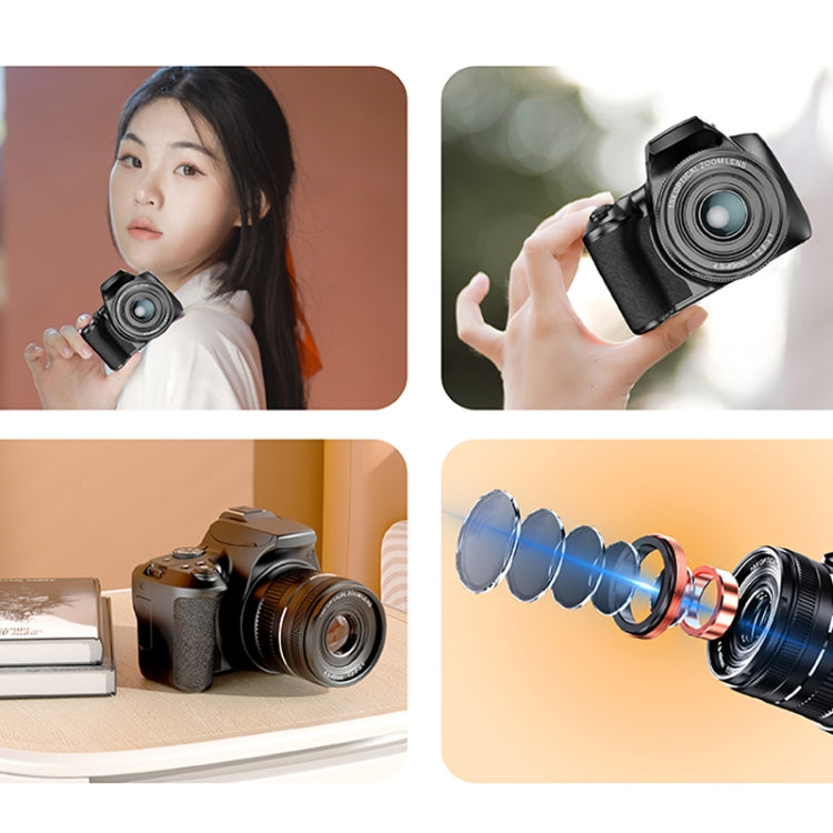 KOMERY W2 64MP 4K 3 Inch Screen 10X Optical Zoom+4X Digital Zoom Camera(Package One)