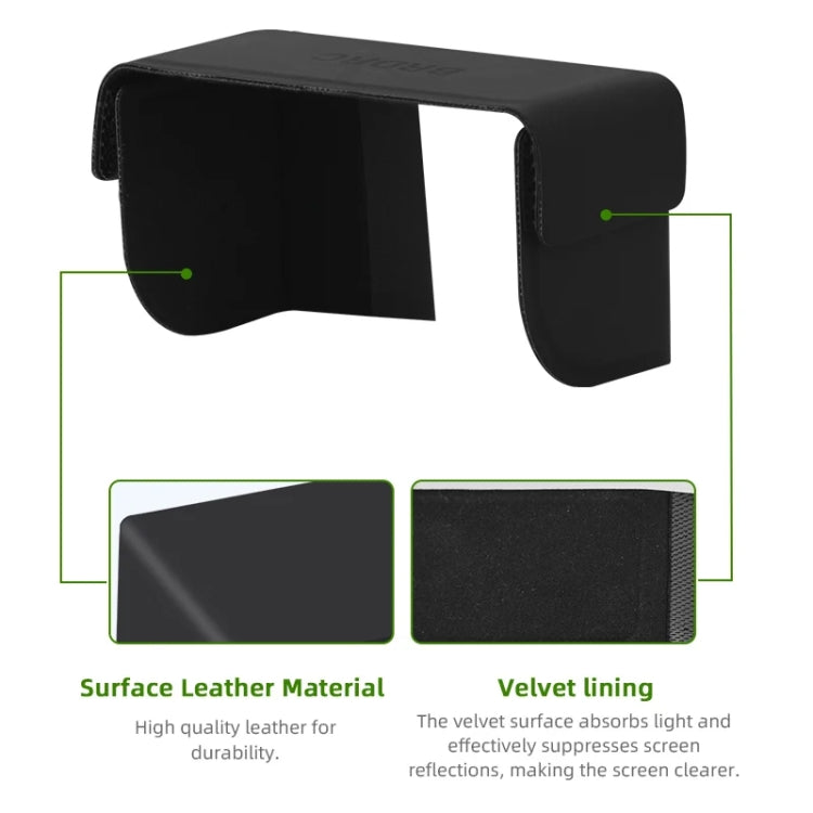 For DJI Osmo Pocket 3 BRDRC Sunshade Hood Light Weight Screen Shade(Black) - Other Accessories by BRDRC | Online Shopping South Africa | PMC TechLife | Buy Now Pay Later Mobicred