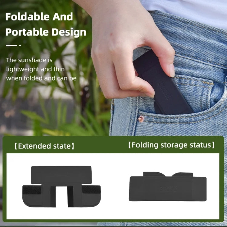 For DJI Osmo Pocket 3 BRDRC Sunshade Hood Light Weight Screen Shade(Black) - Other Accessories by BRDRC | Online Shopping South Africa | PMC TechLife | Buy Now Pay Later Mobicred