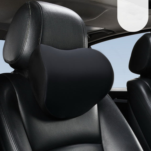 Car Memory Foam Neck Pillow Car Neck Rest Silk Pillow Car Seat Cervical Cushion, Style: Headrest Black
