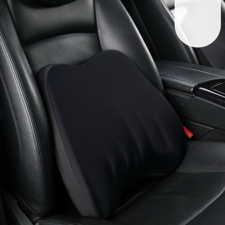 Car Memory Foam Neck Pillow Car Neck Rest Silk Pillow Car Seat Cervical Cushion, Style: Lumbar Pad Black - Seat Accessories by PMC TechLife | Online Shopping South Africa | PMC TechLife | Buy Now Pay Later Mobicred