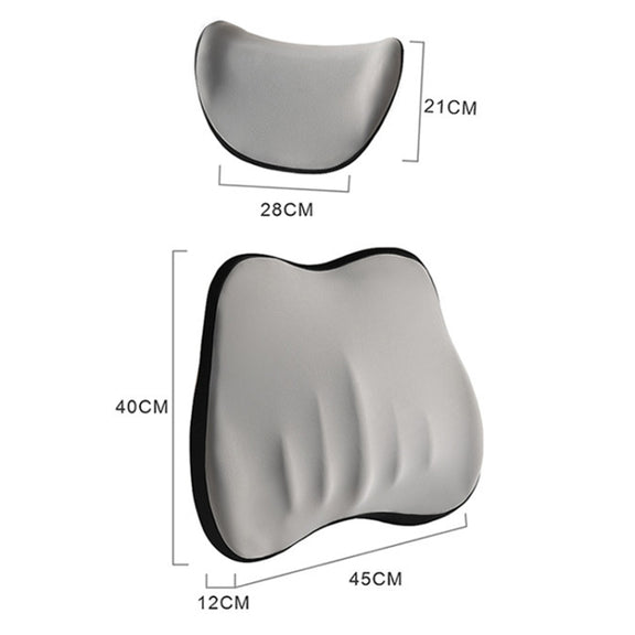 Car Memory Foam Neck Pillow Car Neck Rest Silk Pillow Car Seat Cervical Cushion, Style: Headrest Black
