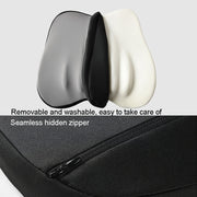 Car Memory Foam Neck Pillow Car Neck Rest Silk Pillow Car Seat Cervical Cushion, Style: Headrest Gray