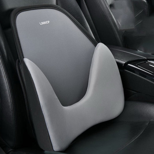 LINXICP 3 In 1 Car Seat Lumbar Cushion Summer Special Memory Foam Breathable Car Back Pad(Gray) - Seat Accessories by LINXICP | Online Shopping South Africa | PMC Jewellery | Buy Now Pay Later Mobicred