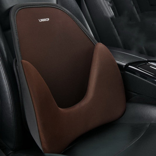 LINXICP 3 In 1 Car Seat Lumbar Cushion Summer Special Memory Foam Breathable Car Back Pad(Coffee) - free shipping - PMC Jewellery - Order now!