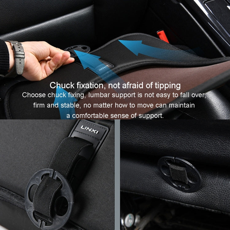 LINXICP 3 In 1 Car Seat Lumbar Cushion Summer Special Memory Foam Breathable Car Back Pad(Black) - Seat Accessories by LINXICP | Online Shopping South Africa | PMC TechLife | Buy Now Pay Later Mobicred