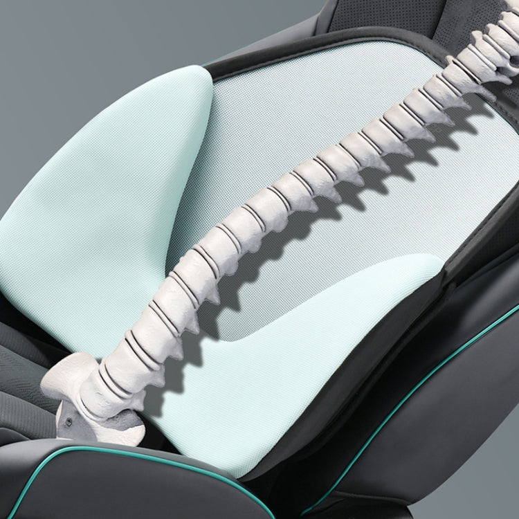 LINXICP 3 In 1 Car Seat Lumbar Cushion Summer Special Memory Foam Breathable Car Back Pad(Black) - Seat Accessories by LINXICP | Online Shopping South Africa | PMC TechLife | Buy Now Pay Later Mobicred