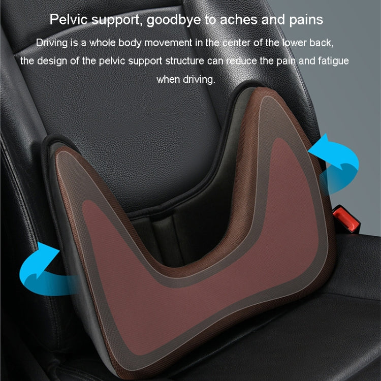 LINXICP 3 In 1 Car Seat Lumbar Cushion Summer Special Memory Foam Breathable Car Back Pad(Black) - Seat Accessories by LINXICP | Online Shopping South Africa | PMC TechLife | Buy Now Pay Later Mobicred