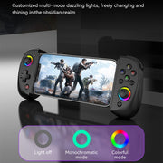 D8 Mobile Phone Stretch Band Light Gamepad Dual Hall Wireless Bluetooth Somatic Vibration Grip for PC / Android / IOS / Tablet / PS3 / PS4 / Switch, Color: Green Blue
