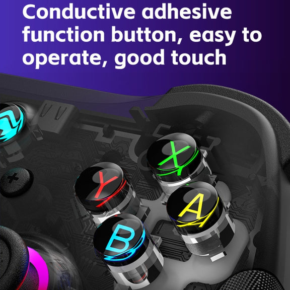 Z01 Wireless Gaming Vortex Dual Hall Body Grip For Switch / PS3 / PS4 / Adroid / IOS(black)