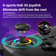 Z01 Wireless Gaming Vortex Dual Hall Body Grip For Switch / PS3 / PS4 / Adroid / IOS(White)