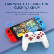 Wireless Bluetooth Gamepad With Wakeup Vibration Body Gamepad For Switch / Android / Apple / PC(Black)