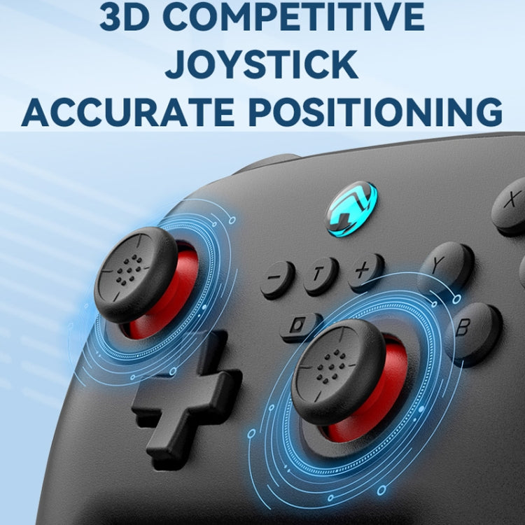 Wireless Bluetooth Gamepad With Wakeup Vibration Body Gamepad For Switch / Android / Apple / PC(Black)