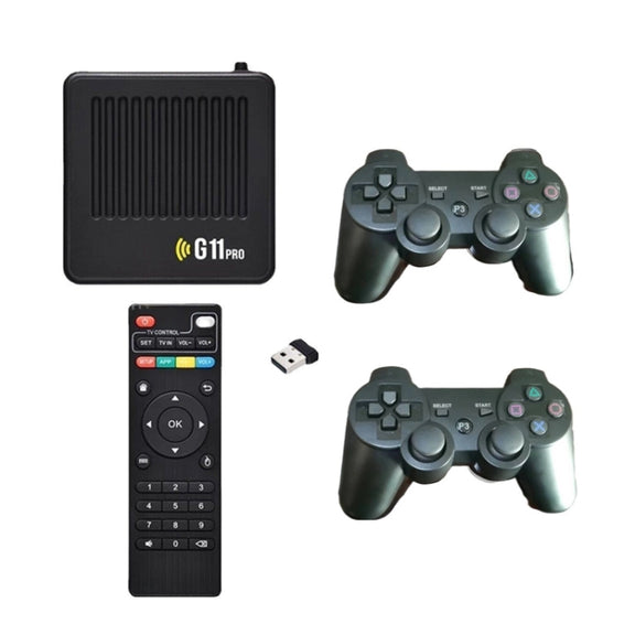 G11 PRO Game Machine TV Box Dual System HDMI HD 4K Retro Arcade, Style: 128G+Charging Handle
